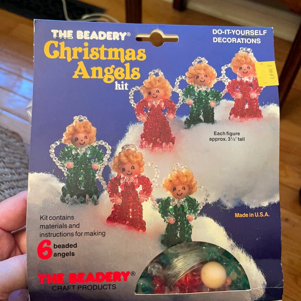 The Beadery Christmas Angels kit, makes 6 angels